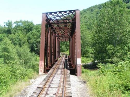 RR Bridge at Petroleum Center